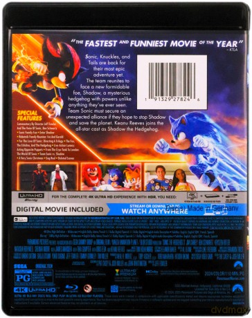 Sonic The Hedgehog 3 (Sonic 3: Szybki jak błyskawica) [Blu-Ray 4K]+[Blu-Ray]
