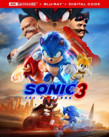 Sonic The Hedgehog 3 (Sonic 3: Szybki jak błyskawica) (steelbook) [Blu-Ray 4K]+[Blu-Ray]