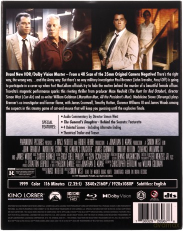 The General's Daughter (Sprawa honoru) [Blu-Ray 4K]+[Blu-Ray]