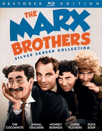 The Marx Brothers Silver Screen Collection (The Cocoanuts / Animal Crackers / Monkey Business / Horse Feathers / Duck Soup) [3xBlu-Ray]