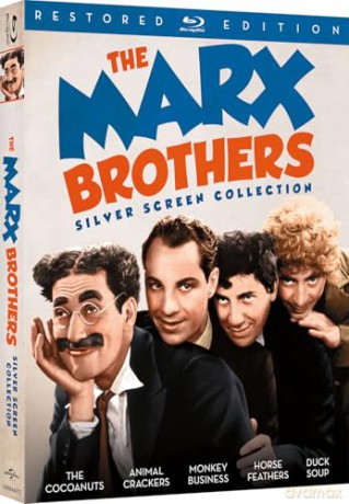 The Marx Brothers Silver Screen Collection (The Cocoanuts / Animal Crackers / Monkey Business / Horse Feathers / Duck Soup) [3xBlu-Ray]