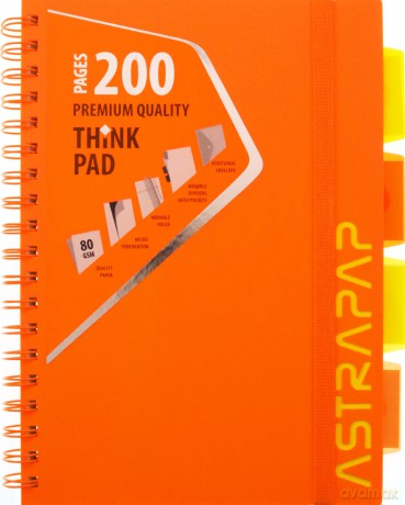 Kołozeszyt B5 PP Neon Line 200k.kratka 1szt.mix