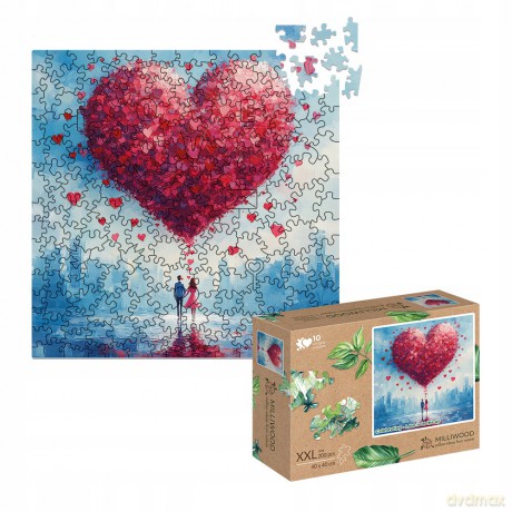 MILLIWOOD 200 el. drewniane Miłość wisi w powietrzu [PUZZLE]