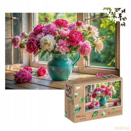 MILLIWOOD 500 el. drewniane Kwitnące okno [PUZZLE]