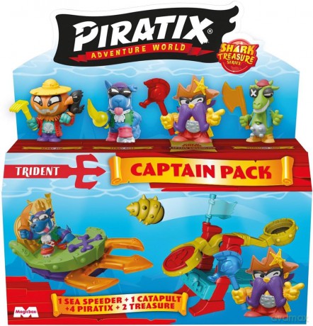MagicBox-Piratix-Seria 2- Shark Treasure - Captain Pack - Pakiet Kapitana
