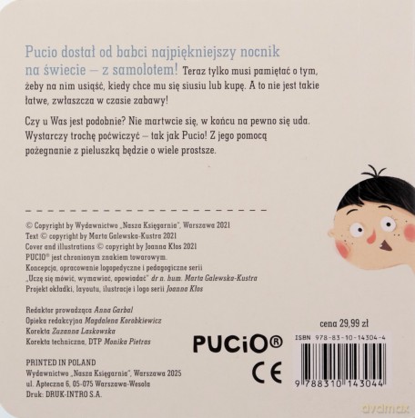 Pucio chce siusiu, czyli pożegnanie pieluszki - Marta Galewska-Kustra [KSIĄŻKA]