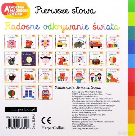 Zasypianie. Akademia mądrego dziecka. Pierwsze słowa - Nathalie Choux [KSIĄŻKA]