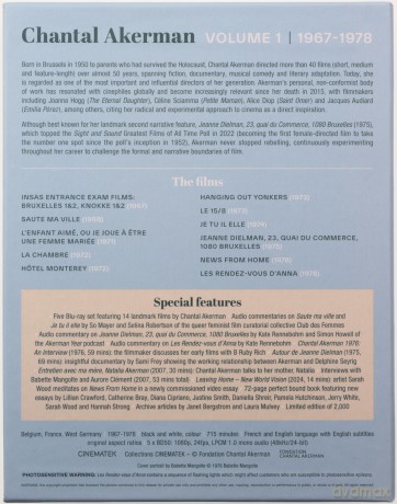Chantal Akerman Collection Vol. 1: 1967-1982 [5xBlu-Ray]