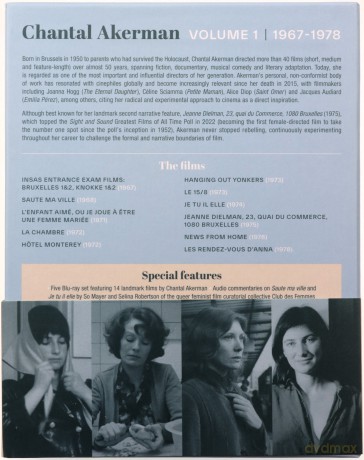 Chantal Akerman Collection Vol. 1: 1967-1982 [5xBlu-Ray]