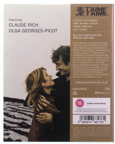 Je T'Aime. Je T'Aime (Kocham cię, kocham cię) [Blu-Ray]