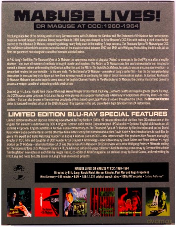 Mabuse Lives! Dr Mabuse At Ccc: 1960-1964 [4xBlu-Ray]