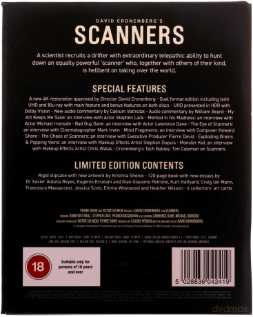 Scanners [Blu-Ray 4K]+[Blu-Ray]