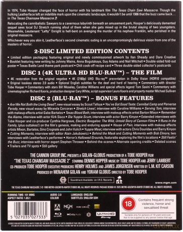 The Texas Chainsaw Massacre 2 (Teksańska masakra piłą mechaniczną 2) [Blu-Ray 4K]+[Blu-Ray]