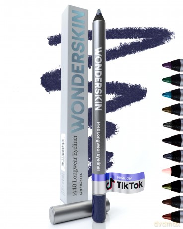Wonderskin - 1440 Longwear Eyeliner - Blueberry - 1.2 g Makeup Blue
