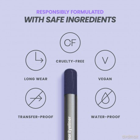 Wonderskin - 1440 Longwear Eyeliner - Blueberry - 1.2 g Makeup Blue