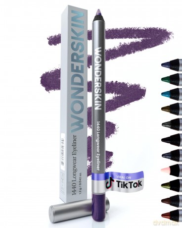 Wonderskin - 1440 Longwear Eyeliner - Eggplant - 1.2 g Makeup Eggplant