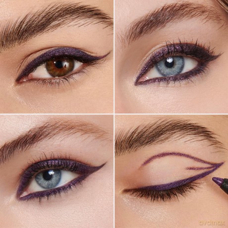 Wonderskin - 1440 Longwear Eyeliner - Eggplant - 1.2 g Makeup Eggplant