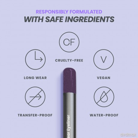 Wonderskin - 1440 Longwear Eyeliner - Eggplant - 1.2 g Makeup Eggplant
