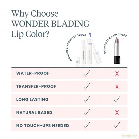 Wonderskin - Wonder Blading Lip Stain Kit Romance Cool Rose Makeup Cool Rose