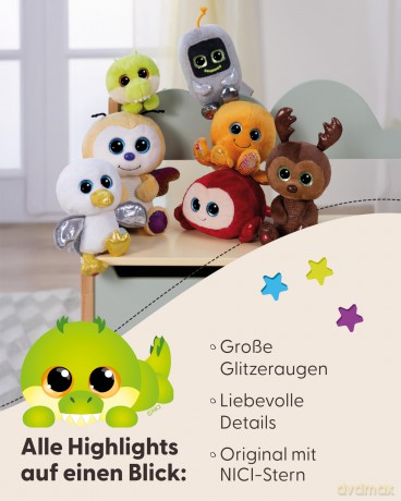 NICI Soft toy bunny Fjella Ich beschütze dich 25cm on header card