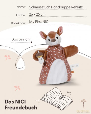 NICI pacynka pocieszyciel sarenka 26x25cm