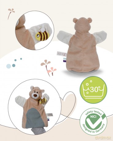 NICI pacynka pocieszyciel miś  26x25cm