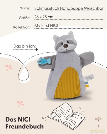 NICI pacynka pocieszyciel szop 26x25cm