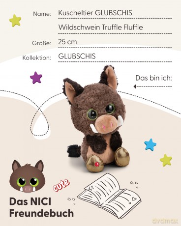 NICI Przytulanka dzik Truffle Fluffle 25cm