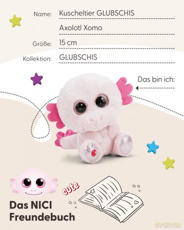 NICI Przytulanka axolotl Xomo 15cm