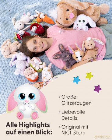 NICI Przytulanka królik Spottitu 15cm