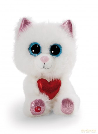 NICI Przytulanka kot Pawdi Meow 15cm z serduszkiem