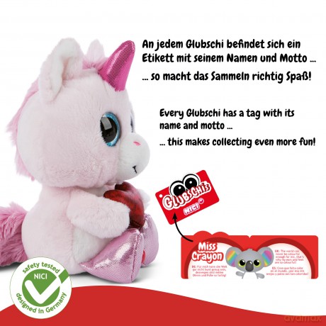 NICI Przytulanka jednorożec Wubbi Wub 15cm z serduszkiem