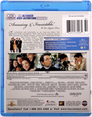 Four Weddings and a Funeral (Cztery wesela i pogrzeb) [Blu-Ray]