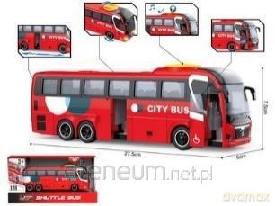 Autobus czerwony 1:16 światło/dźwięk