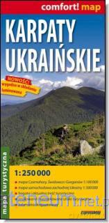 Karpaty Ukraińskie 1:250 000 Mapa turystyczna [KSIĄŻKA]