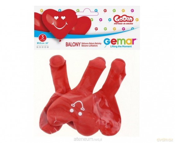 Balony premium serca 3szt