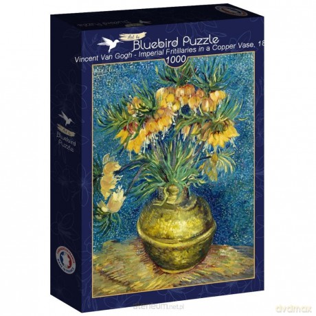 BLUEBIRD 1000 el. Kwiaty w miedzianym wazonie, Vincent [PUZZLE]