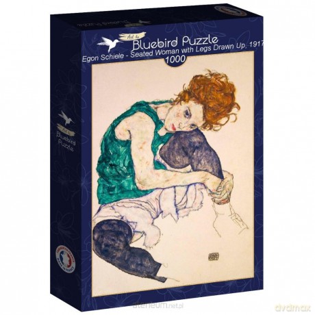BLUEBIRD 1000 el. Siedząca kobieta, Egon Schiele [PUZZLE]