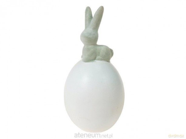 Figurka ceramiczna jajko z zającem MIX
