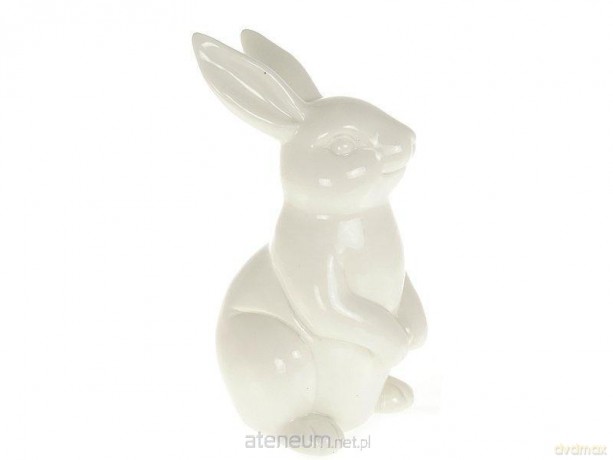Figurka zając ceramiczny 11x9x20cm