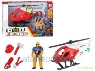 Helikopter + strażak