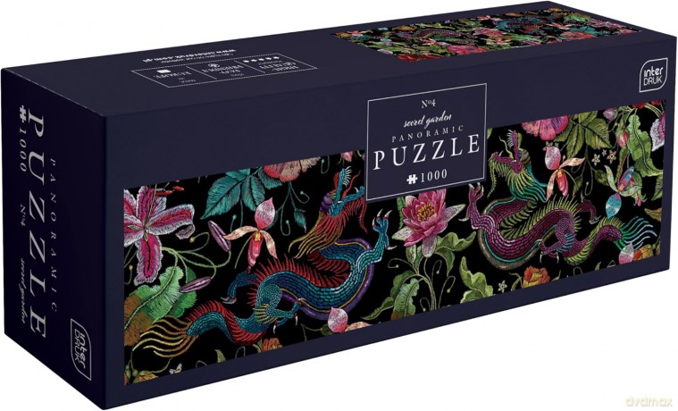 INTERDRUK panoramiczne 1000 el. Secret Garden 4 [PUZZLE]
