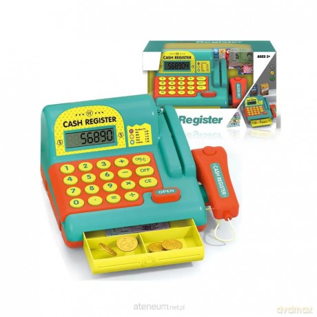 Kasa fiskalna z akcesoriami do zabawy w sklep
