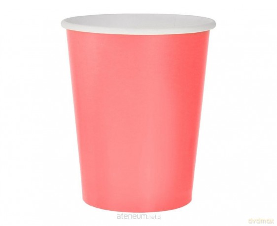 Kubeczki papierowe różowe 250ml 14szt