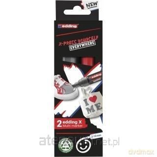Multi marker szary i czerwony 2szt
