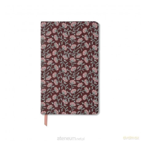 Notatnik Journal 128K linia Burgundy Vintage Flora
