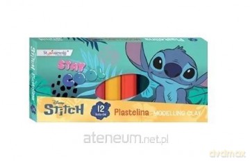 Plastelina 12 kolorów 15g Stitch