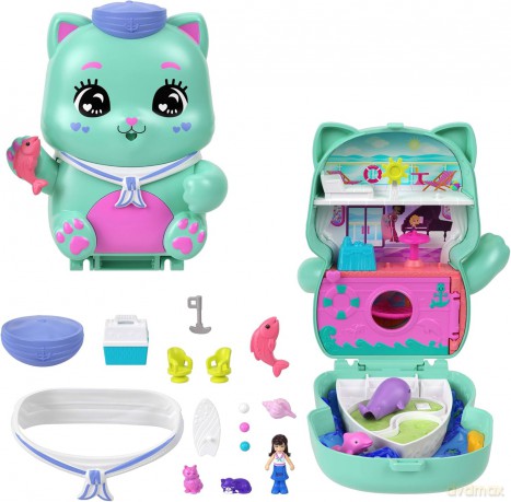 Polly Pocket Sail Kitty Compact JCR37 [FIGURKA]