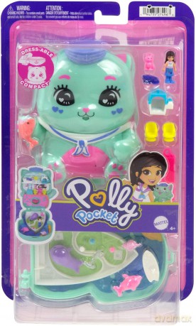 Polly Pocket Sail Kitty Compact JCR37 [FIGURKA]
