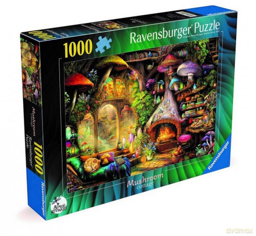 RAVENSBURGER 1000 el. Chatka grzybów [PUZZLE]